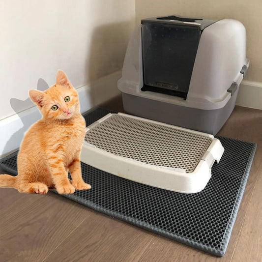 Voted #1 Cat Litter Mat By Catsliketoparty Customers - Easy To Clean! Lots Of Colors/Sizes
