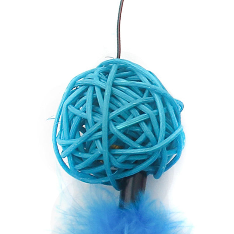 Crazy Kitty String-A-Ling Ball w/ Feather